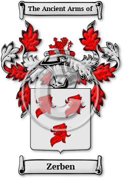 Zerben Family Crest Download (jpg) Legacy Series - 150 DPI