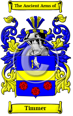 Timmer Family Crest/Coat of Arms