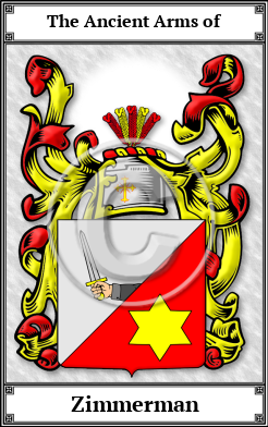 Zimmerman Family Crest Download (JPG)  Book Plated - 150 DPI