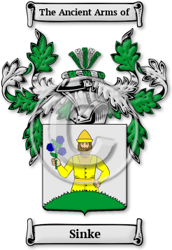 Sinke Family Crest Download (jpg) Legacy Series - 150 DPI