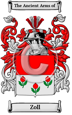 Zoll Family Crest/Coat of Arms