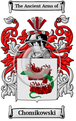 Chomikowski Family Crest/Coat of Arms