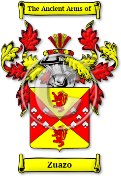 Zuazo Family Crest Download (jpg) Legacy Series - 150 DPI