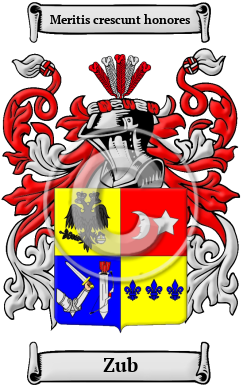 Zub Family Crest/Coat of Arms