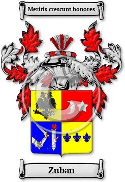 Zuban Family Crest Download (jpg) Legacy Series - 150 DPI