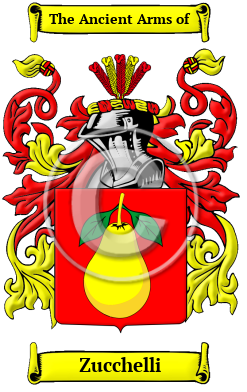 Zucchelli Family Crest/Coat of Arms