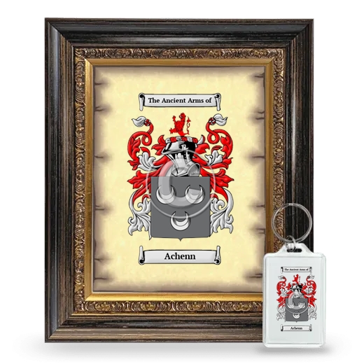 Achenn Framed Coat of Arms and Keychain - Heirloom