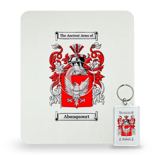 Abanquourt Mouse Pad and Keychain Combo Package