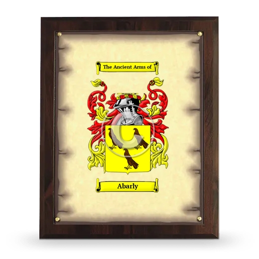 Abarly Coat of Arms Plaque