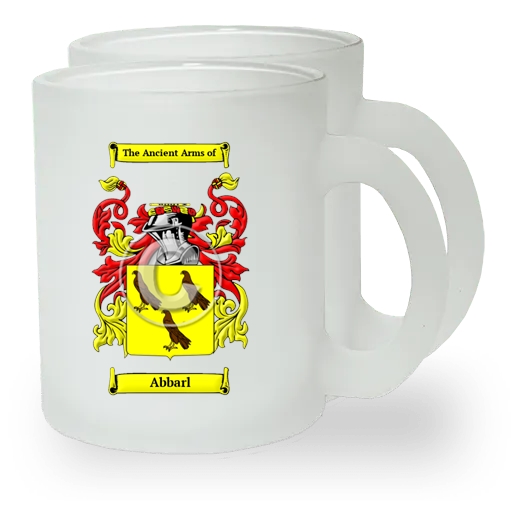 Abbarl Pair of Frosted Glass Mugs