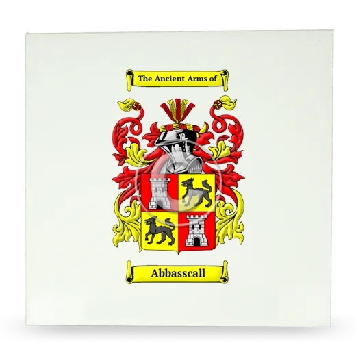 Abbasscall Large Ceramic Tile with Coat of Arms