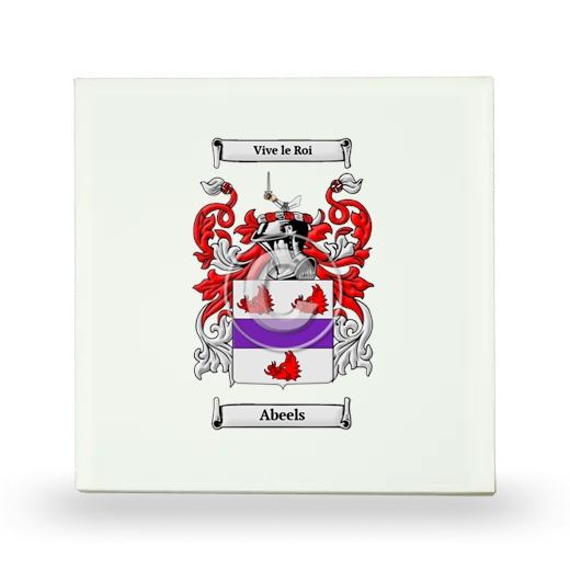 Abeels Small Ceramic Tile with Coat of Arms