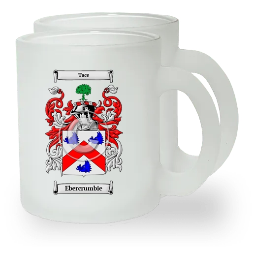 Ebercrumbie Pair of Frosted Glass Mugs