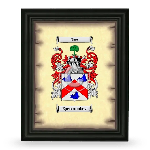 Epercrumbey Coat of Arms Framed - Black