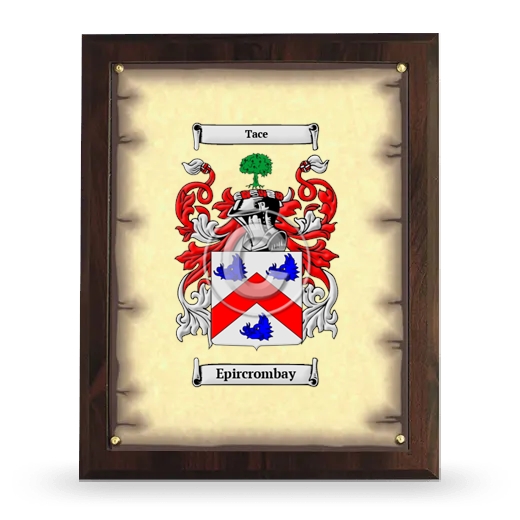 Epircrombay Coat of Arms Plaque