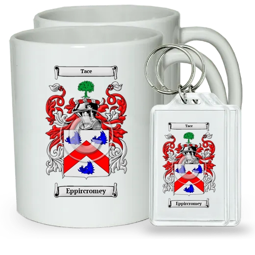 Eppircromey Pair of Coffee Mugs and Pair of Keychains