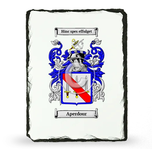 Aperdour Coat of Arms Slate