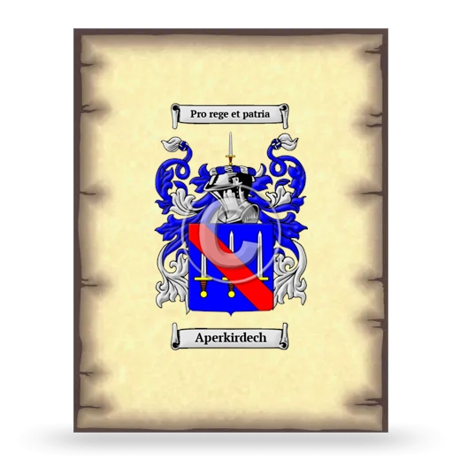 Aperkirdech Coat of Arms Print