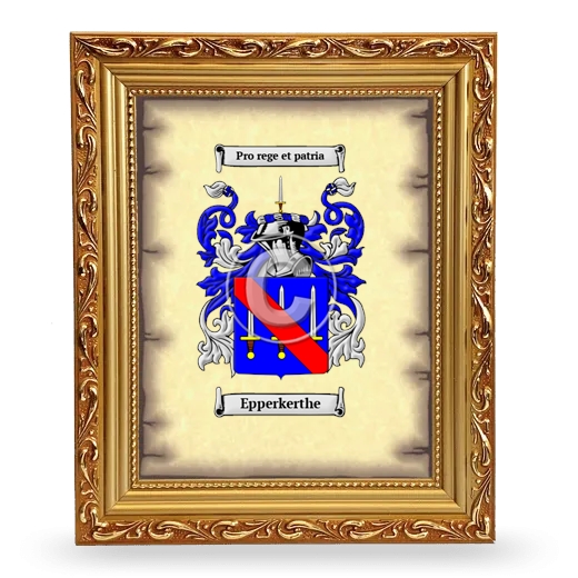 Epperkerthe Coat of Arms Framed - Gold