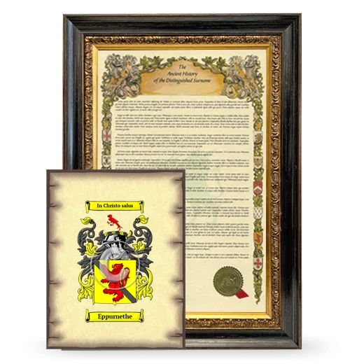 Eppurnethe Framed History and Coat of Arms Print - Heirloom