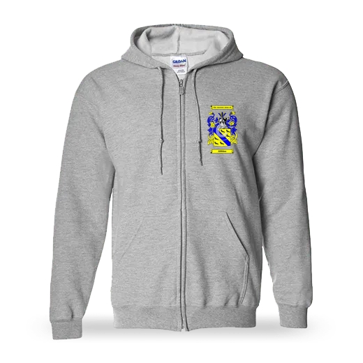 Abblan Unisex Coat of Arms Zip Sweatshirt