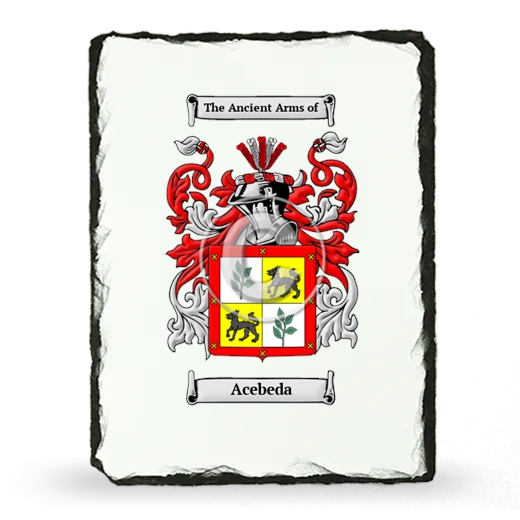 Acebeda Coat of Arms Slate