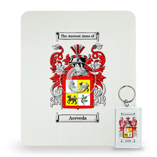 Aceveda Mouse Pad and Keychain Combo Package