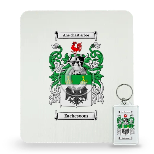 Eachesoom Mouse Pad and Keychain Combo Package