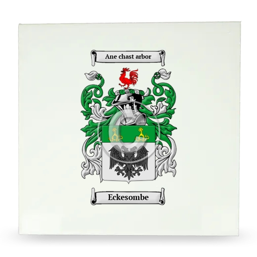 Eckesombe Large Ceramic Tile with Coat of Arms