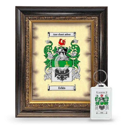 Eckis Framed Coat of Arms and Keychain - Heirloom