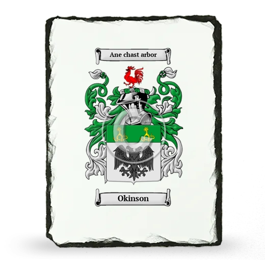 Okinson Coat of Arms Slate