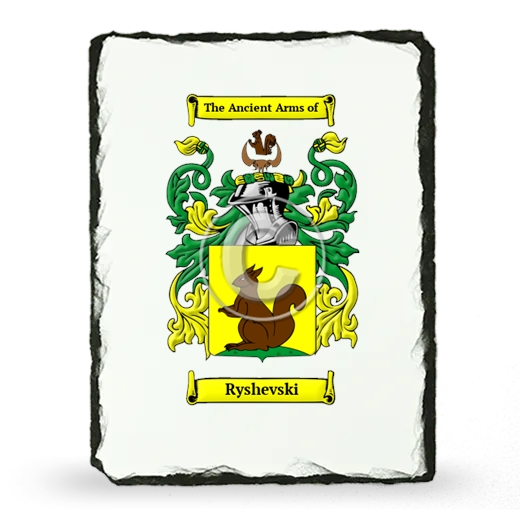 Ryshevski Coat of Arms Slate