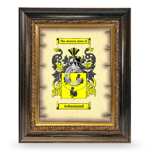 Ackarmynd Coat of Arms Framed - Heirloom