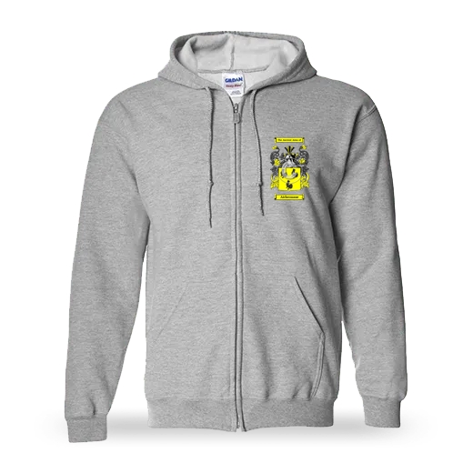 Aichermane Unisex Coat of Arms Zip Sweatshirt