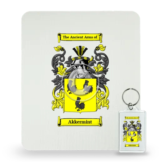 Akkermint Mouse Pad and Keychain Combo Package