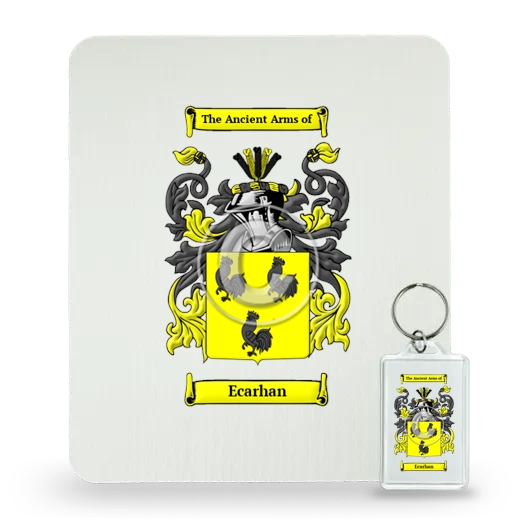 Ecarhan Mouse Pad and Keychain Combo Package