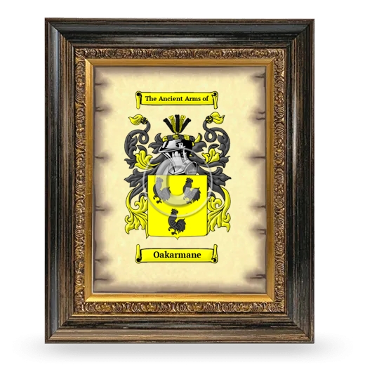 Oakarmane Coat of Arms Framed - Heirloom