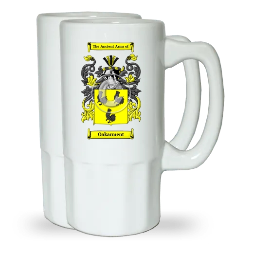 Oakarment Pair of Beer Steins