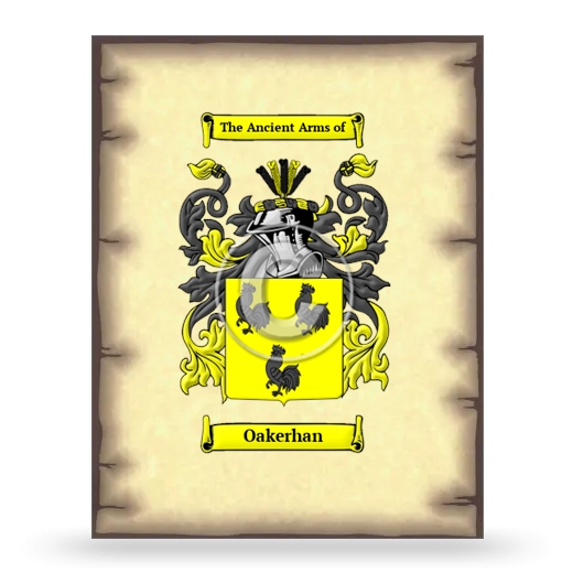 Oakerhan Coat of Arms Print
