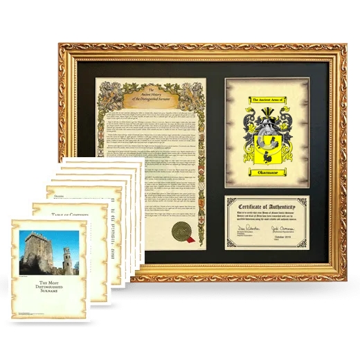 Okarmane Framed History And Complete History - Gold