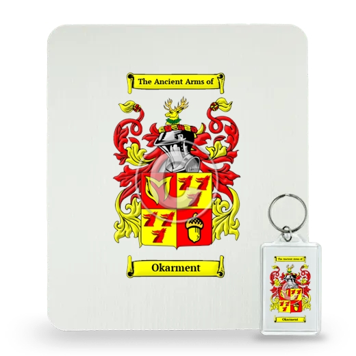 Okarment Mouse Pad and Keychain Combo Package