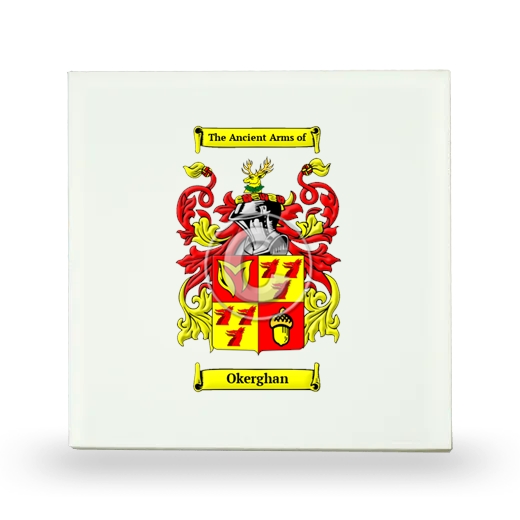 Okerghan Small Ceramic Tile with Coat of Arms