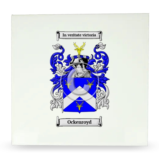 Ockenroyd Large Ceramic Tile with Coat of Arms