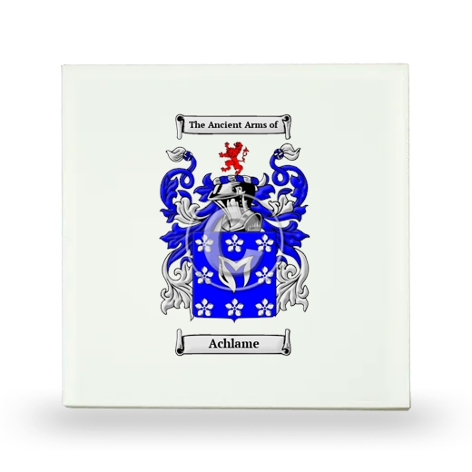 Achlame Small Ceramic Tile with Coat of Arms