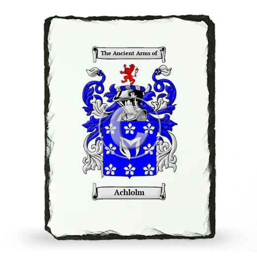 Achlolm Coat of Arms Slate