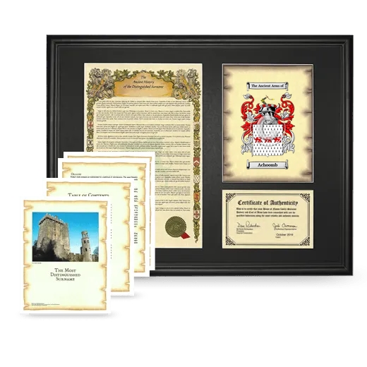Achoomb Framed History And Complete History- Black