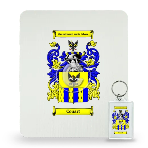 Couart Mouse Pad and Keychain Combo Package