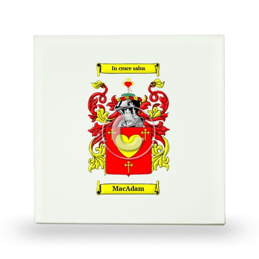 MacAdam Small Ceramic Tile with Coat of Arms