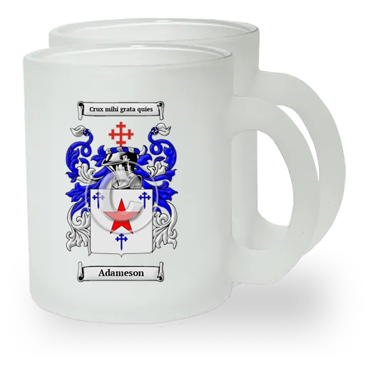 Adameson Pair of Frosted Glass Mugs