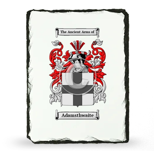 Adamsthwaite Coat of Arms Slate